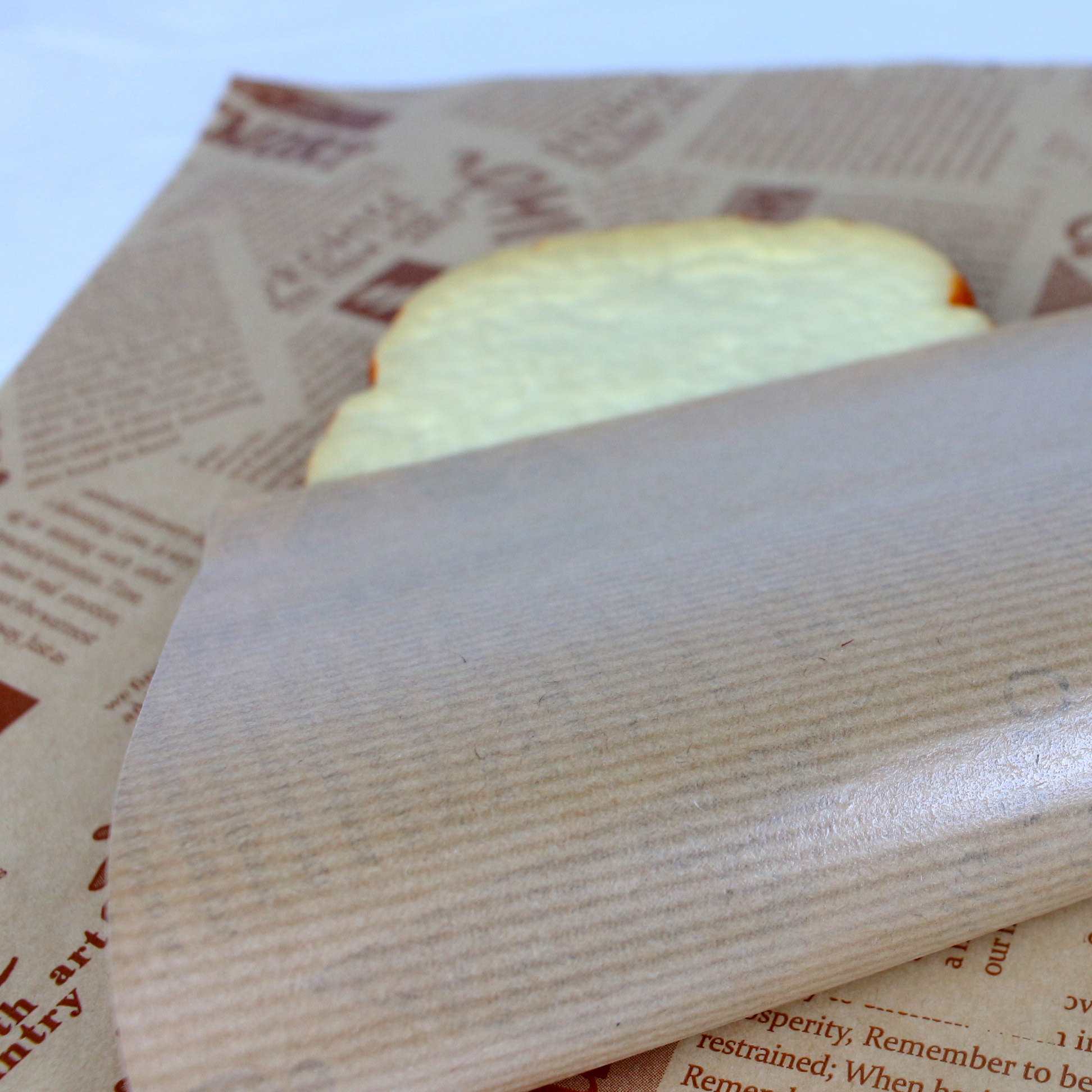 Logo Printed Food Safe Wax Paper Flexo Printing For Sandwich